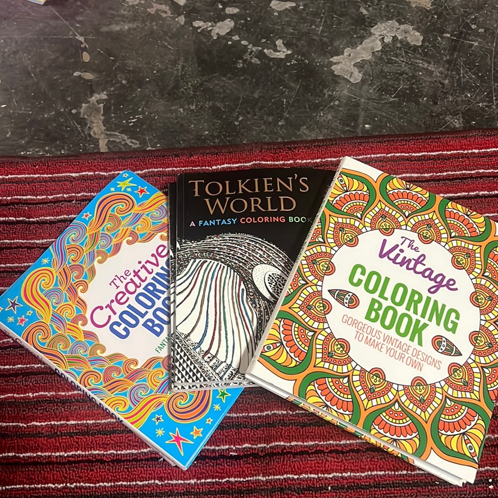 New - 3-pc Coloring Book by Thunder Bay Press